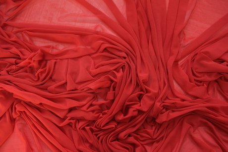 Сетка трикотаж алый