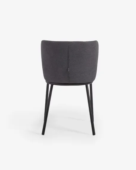 Стул Ciselia темно-серый шенилл | La Forma | Испания