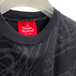 VIVIENNE WESTWOOD RED LABEL ФУТБОЛКА ЧЕРНАЯ С УЗОРОМ LOGO