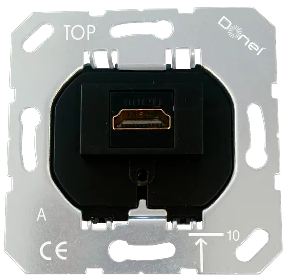 Donel механизм HDMI 2.0a, черный, разъем Type A 180° 4K Full HD @ 48 Hz 3D, HDR, серия STRS