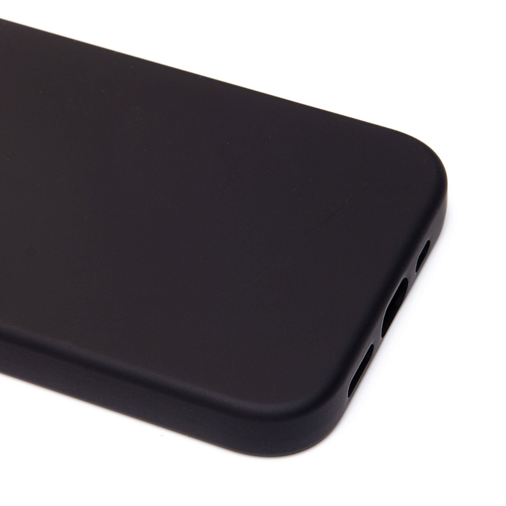 Силиконовый матовый чехол Activ Full Original Design для iPhone 15 Pro, без логотипа, черный