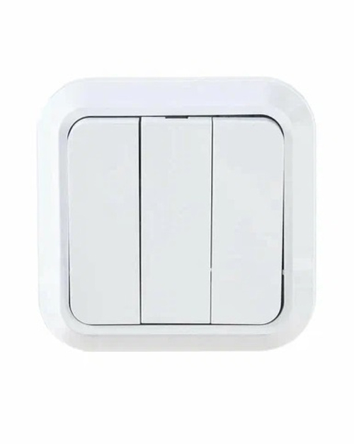 Выключатель ОП 3кл. белый MAKEL