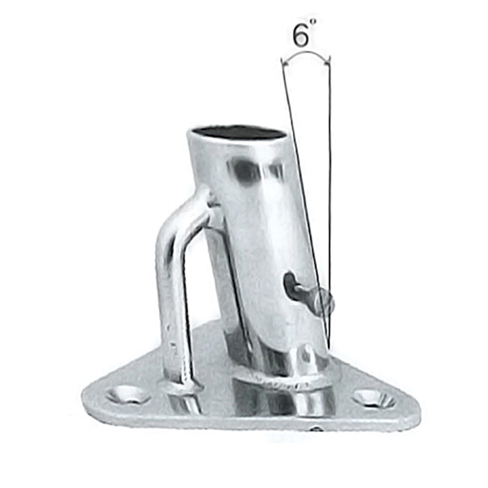 Основание флагштока, нержавеющая сталь, 25 мм