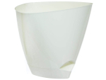 Горшок цветочный 5л Элеганс молочный