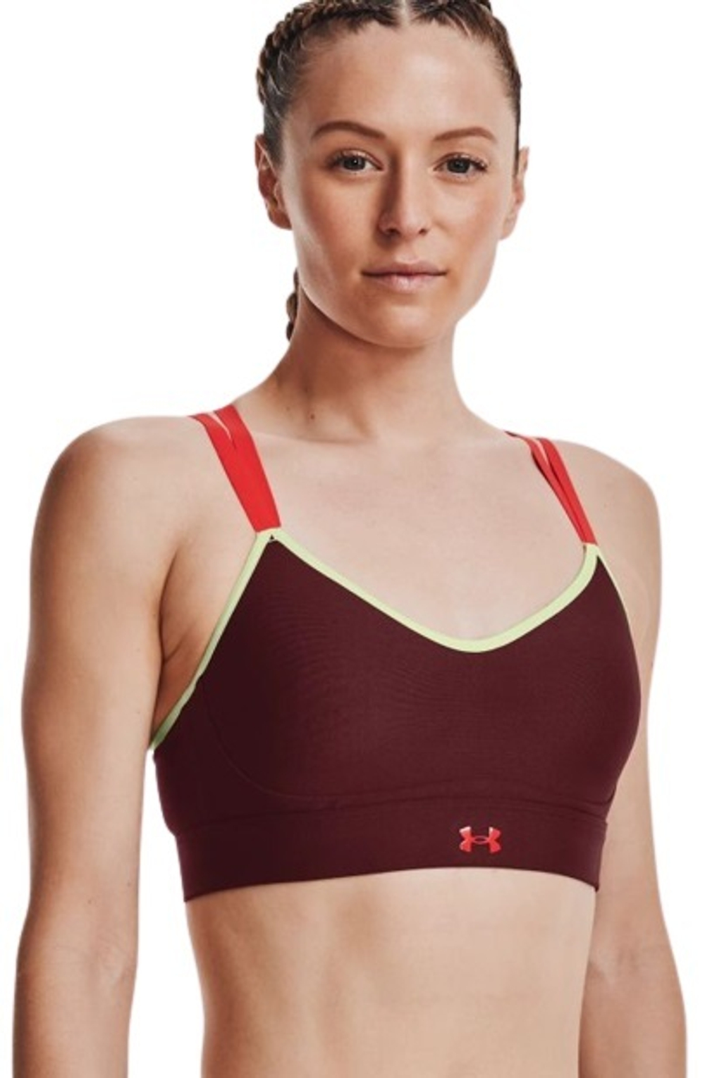 ТОП теннисный Under Armour Women's UA Infinity Low Strappy Sports Bra - красный