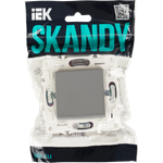 SKANDY Выключатель 1-клавишный перекрестный 10А SK-V03Gr серый IEK