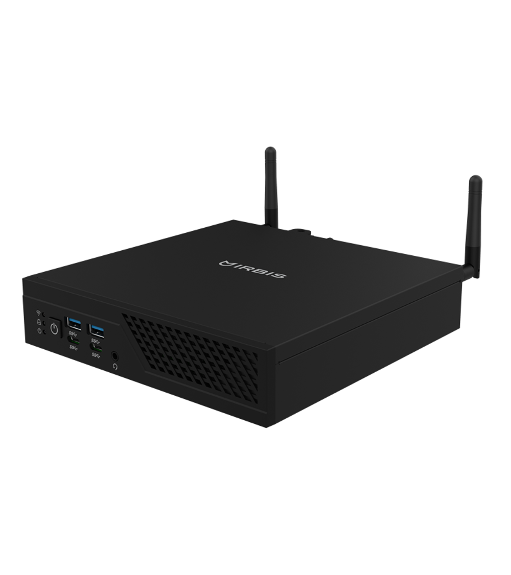 Персональный компьютер IRBIS Smartdesk, Mini (uSFF) i3-12100(4C8T - 3,3Ghz), 1x8GB DDR4 3200, 256GB SSD M.2 SATA, Intel UHD Graphics, NoDVD, WiFi6, BT, Vesa mount, NO_OS, 3YR