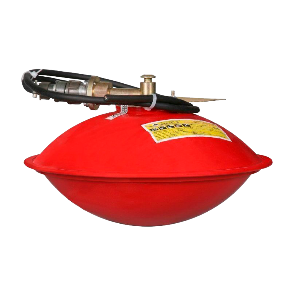 Модуль порошкового пожаротушения МПП-2.5 (Ярпожинвест) с исполнительным механизмом