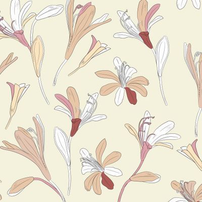 цветы в бежевых тонах