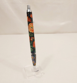 Ручка "Маки" с ручной росписью Палех