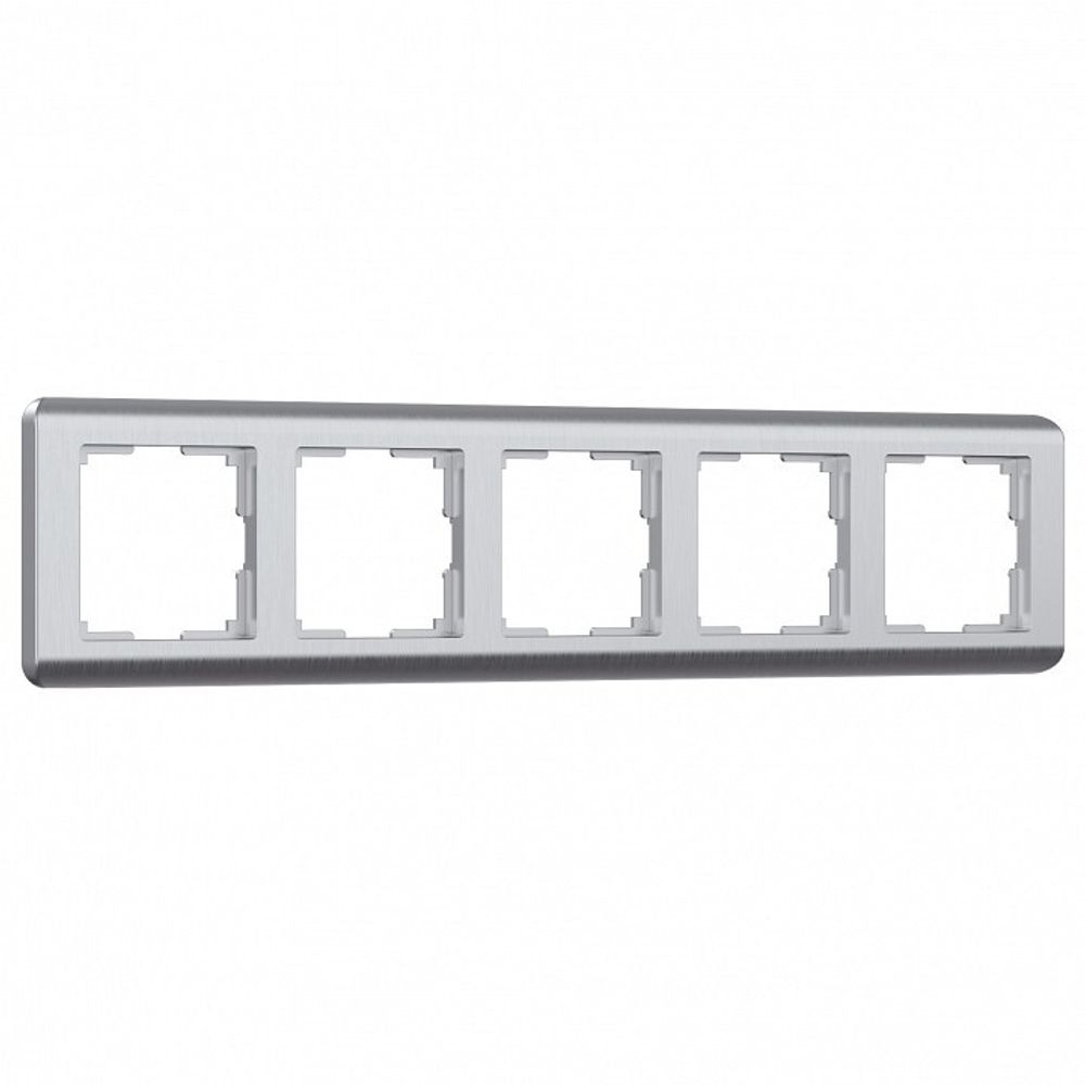 Рамка на 5 постов Werkel Stream (серебряный) W0052106