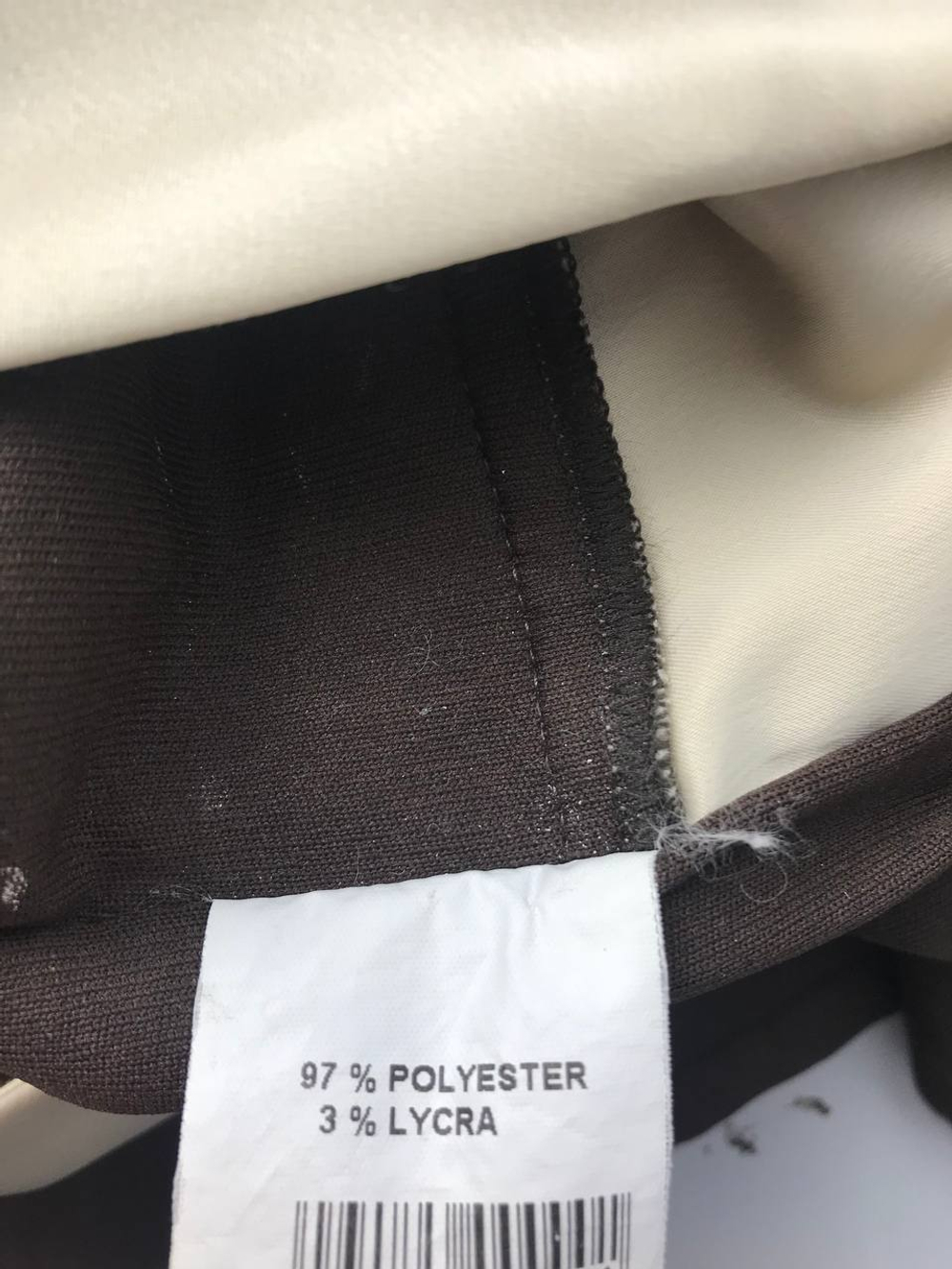 Платье Rengin кремово-коричневое 44 размер