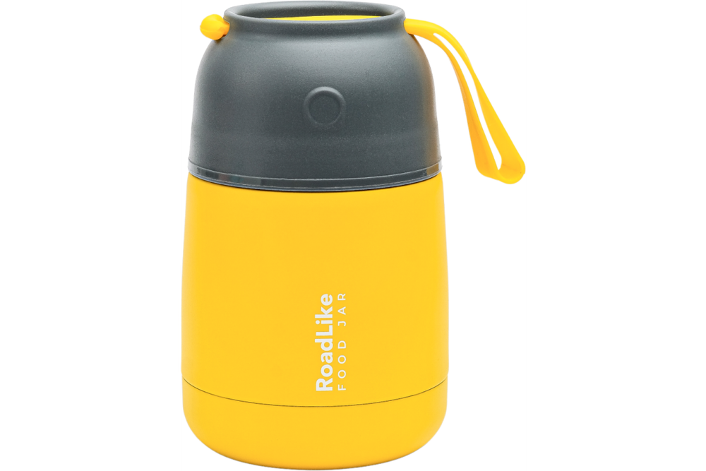 Термос для еды RoadLike Jar 420мл, желтый
