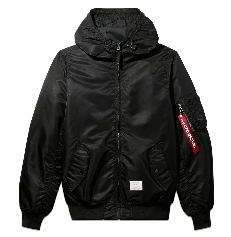 Бомбер Alpha Industries L-2B Hooded Gen II Black