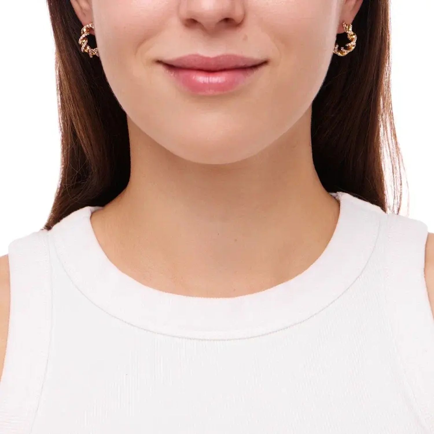 Серьги Mini Shiny Pasta Earrings - Gold