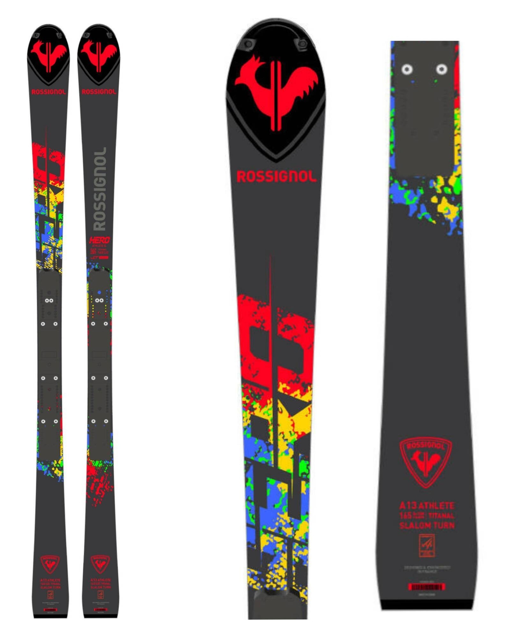 ROSSIGNOL спортцех слалом HERO ATHLETE FIS SL LIMITED EDITION 157 см, 165 см с креплениями  SPX 15 R-race black /с креплениями  SPX 15 R-race HERO SIGNATURE