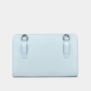 Сумка Emilie из кожи козы, голубого цвета