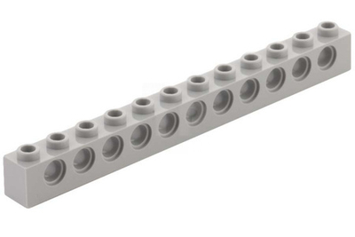 Lego 50шт Кирпич 1x12 R4,9 (серый) 4211860