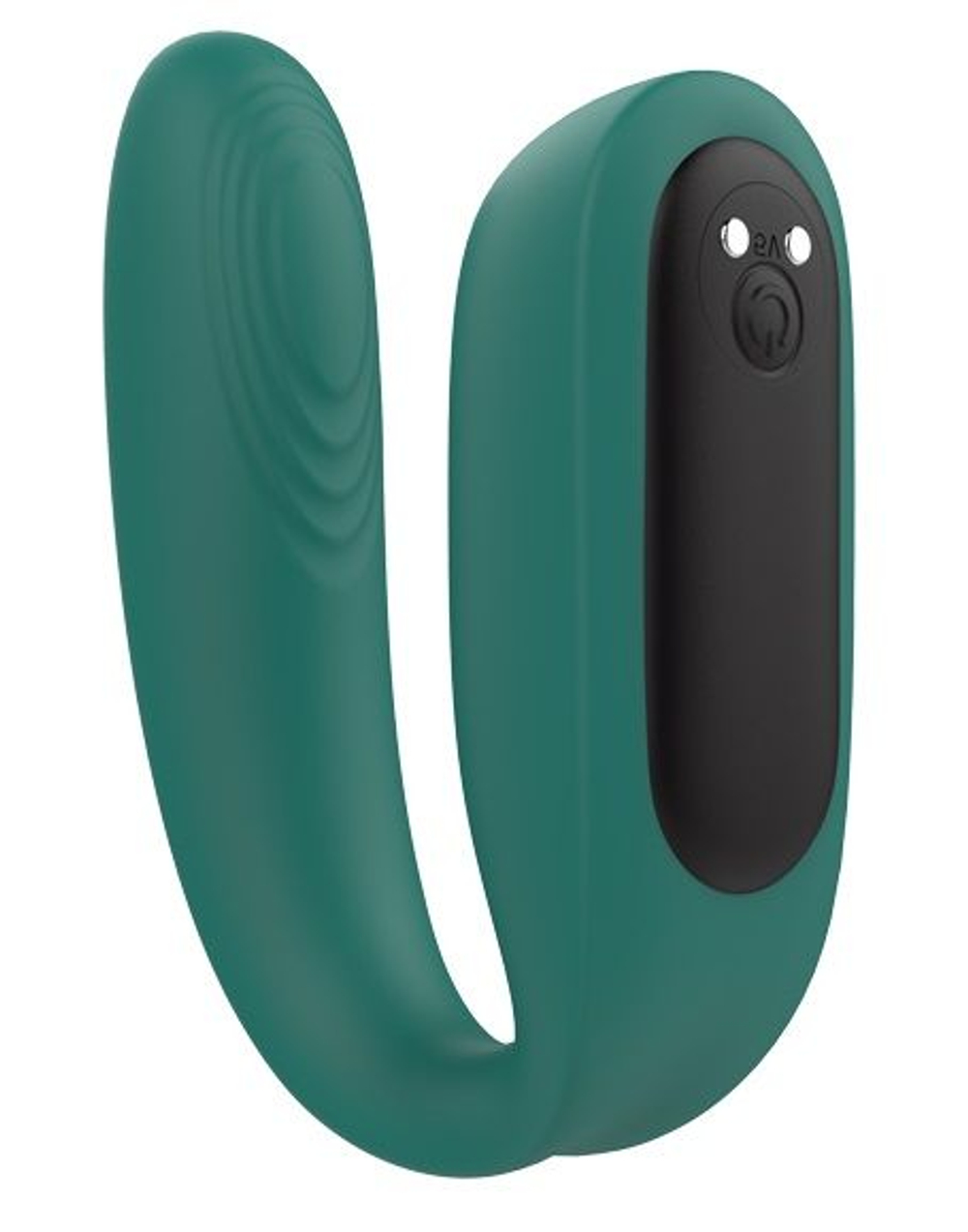 Зеленый вибратор для пар с пультом ДУ (Цвет: зеленый)