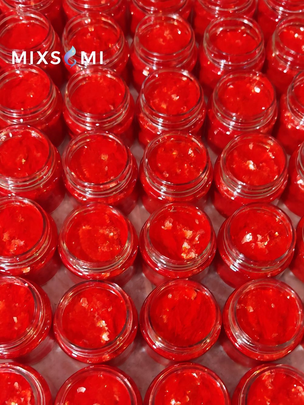 Хлопья - слюда 88656 Оранжевый неон - для литья изделий и творчества