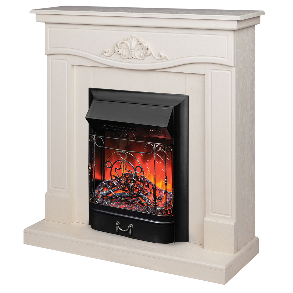 Каминокомплект Real Flame Junona WT с очагом Majestic Lux Black RC