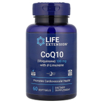 Life Extension, Super-Absorbable CoQ10, суперусваиваемый коэнзим Q10 (убихинон) с d-лимоненом, 100 мг, 60 капсул