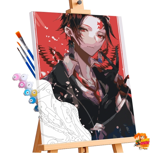 Картина по номерам Клинок рассекающий демонов Танджиро Камадо