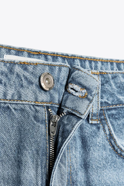 ZARA ДЖИНСЫ Z1975 BAGGY СО СРЕДНЕЙ ПОСАДКОЙ, ВЫЦВЕТШИЙ СИНИЙ