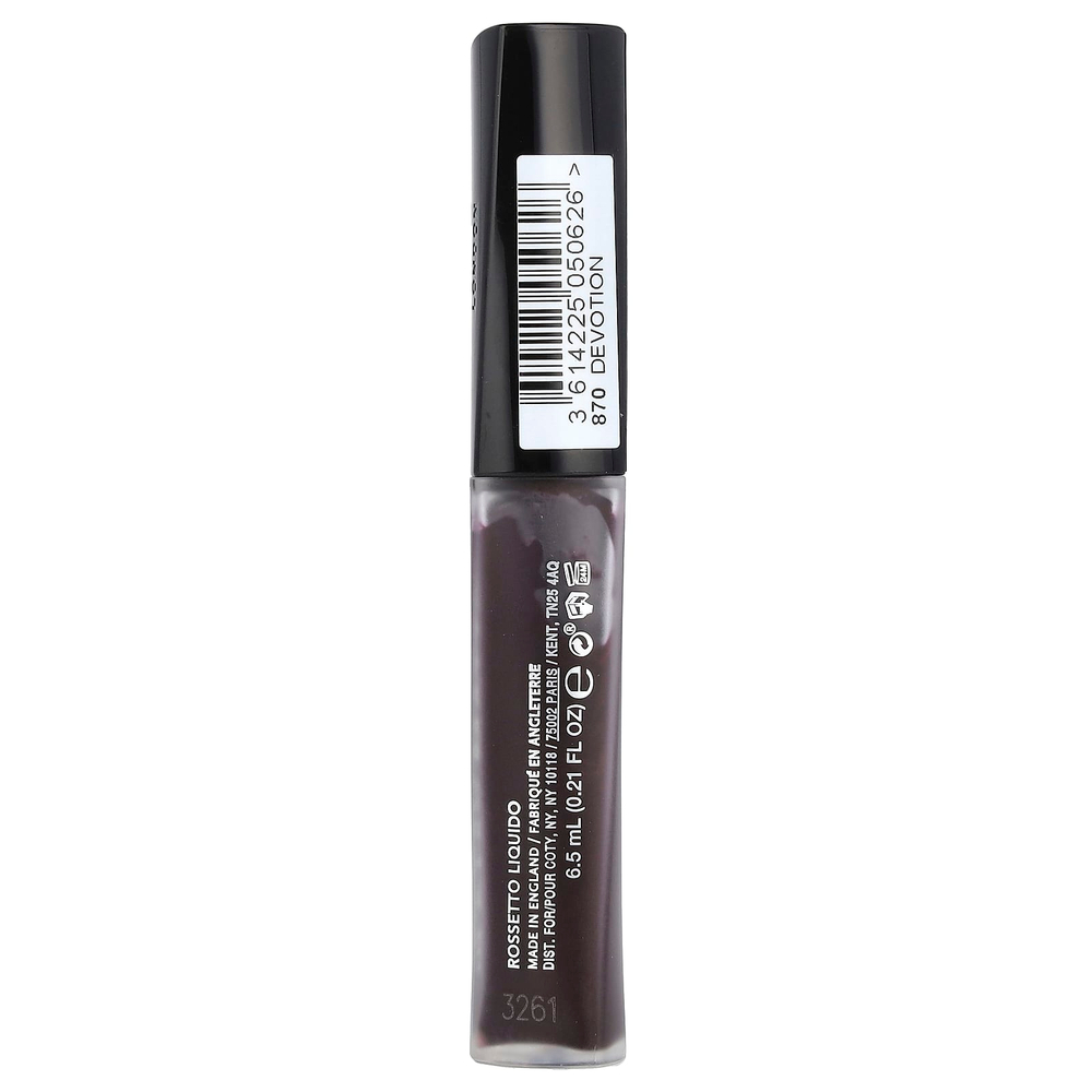 Rimmel London, Stay Matte, Liquid Lip Colour, 870 Devotion, 0.21 fl oz (6.5 ml)