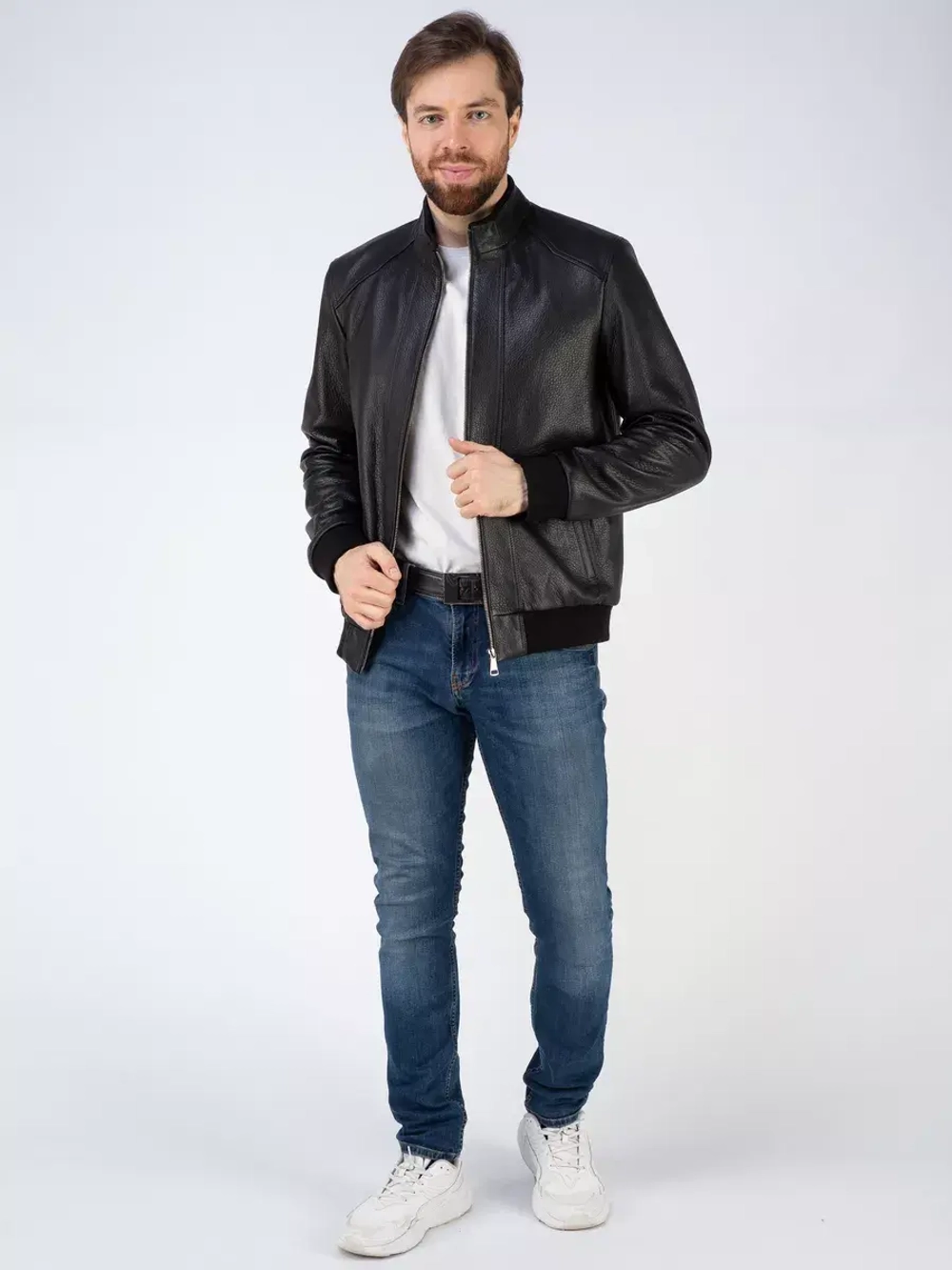 Кожаная куртка демисезонная