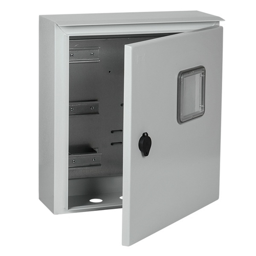 Щит металлический влагозащищенный ЩУ3/1-0 74 У1 445х440х150 на 3-ф счетчик IP66 ИЭК MKM51-N-03-54