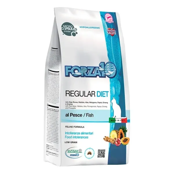 Сухой гипоаллергенный корм Forza 10 Regular Diet Pesce для кошек с рыбой