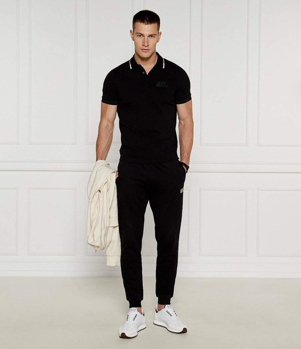 Поло EA7 - черный(6DPF07 PJVUZ)