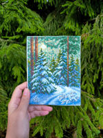 Набор для вышивания крестом Искусница "Тишина заснеженного моста"