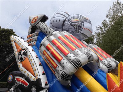 Коммерческий надувной батут "Робот" 13.5*7*9 м