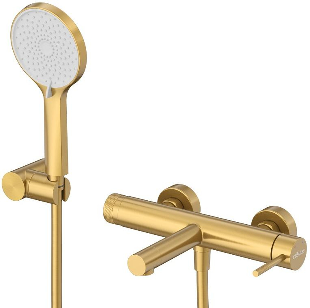 Смеситель CEZARES RELAX-VD-BORO для ванны и душа в комплекте с ручным душем, шлангом и держателем