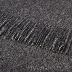 Плед 130х200 Alpaca Charcoal от Bronte серый Великобритания