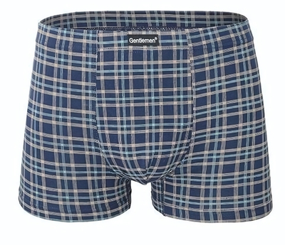 Клетчатые трусы-боксеры (Размер: XXL) (Цвет: синий)