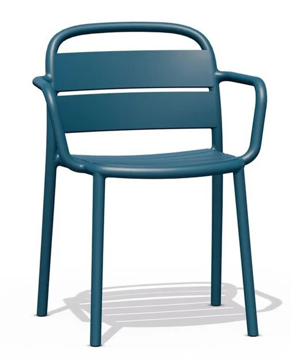 Кресло пластиковое Papatya Balat-K, мраморное море