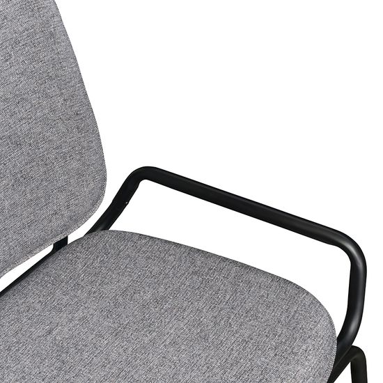 Стул ror, double frame, рогожка, черный /серый