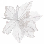 Украшение новогоднее «Пуансеттия-Вуаль» 15 см, Белый