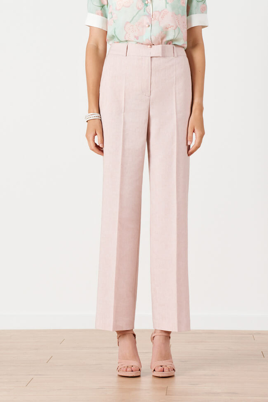 31156 Брюки женские (розовый меланж)