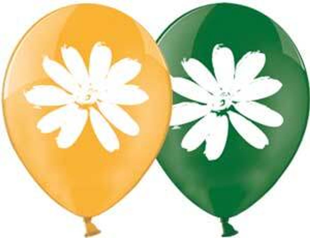 Шар (16"/40 см) Ромашки 25 шт.