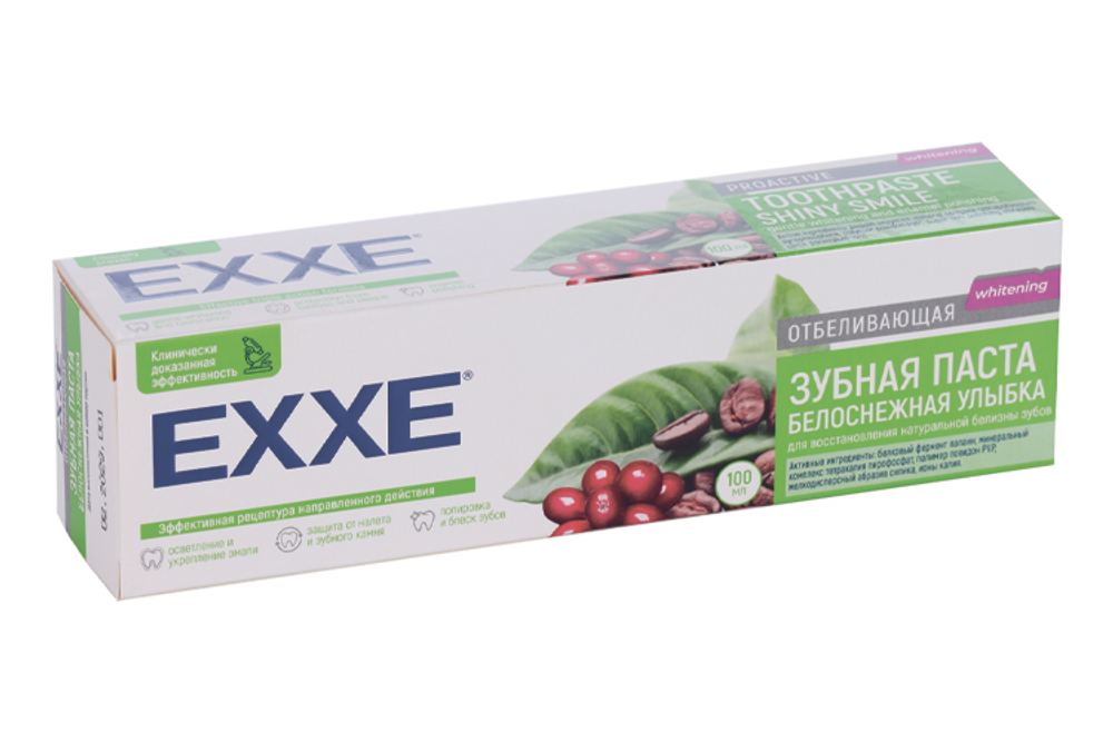 EXXE Зубная паста отбеливающая "Белоснежная улыбка", 100 г (24)