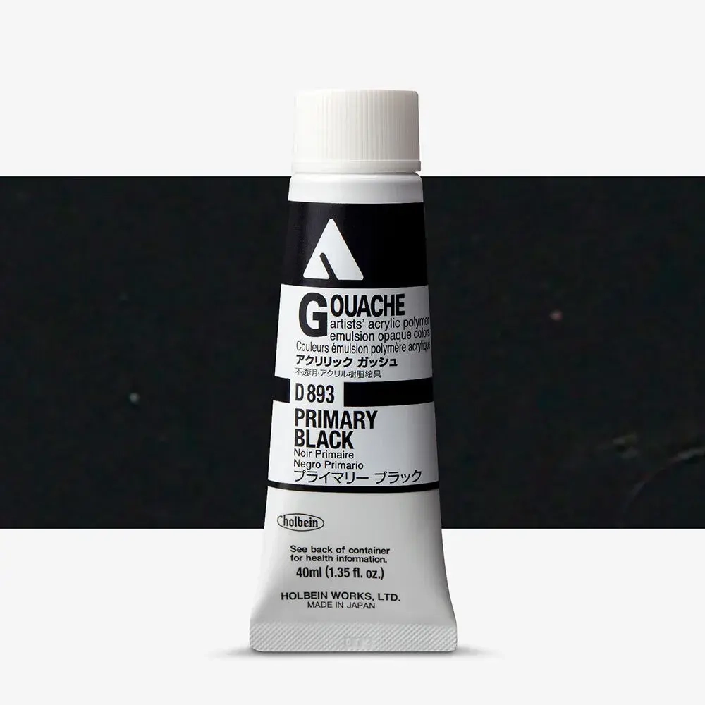 Holbein Acrylic Gouache 40 мл. 893 [А] Primary Black