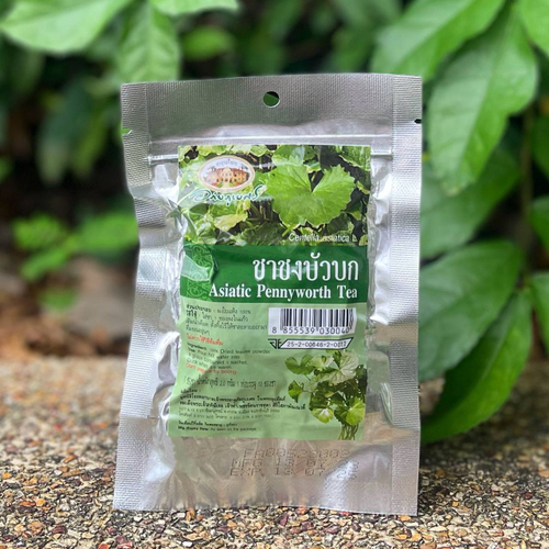 Травяной чай Центелла Азиатская для профилактики амнезии, улучшения памяти человека, при хронической усталости Centella Aziatica L Asiatic Pennyworth Tea Abhaibhubejhr