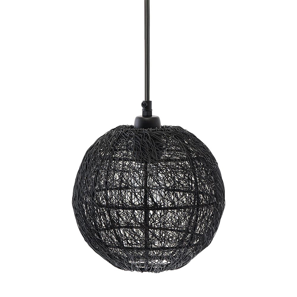 Светильник подвесной Vinger, Ø20х22 см, черный