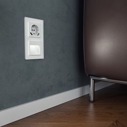 Заглушка для поста с подсветкой, без рамки Werkel белый W1154101