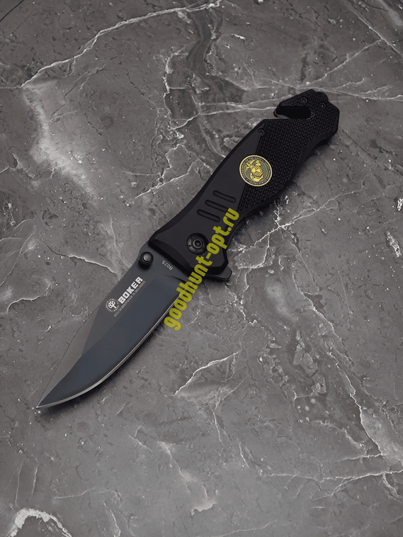 Выкидной нож тактический BOKER Черный