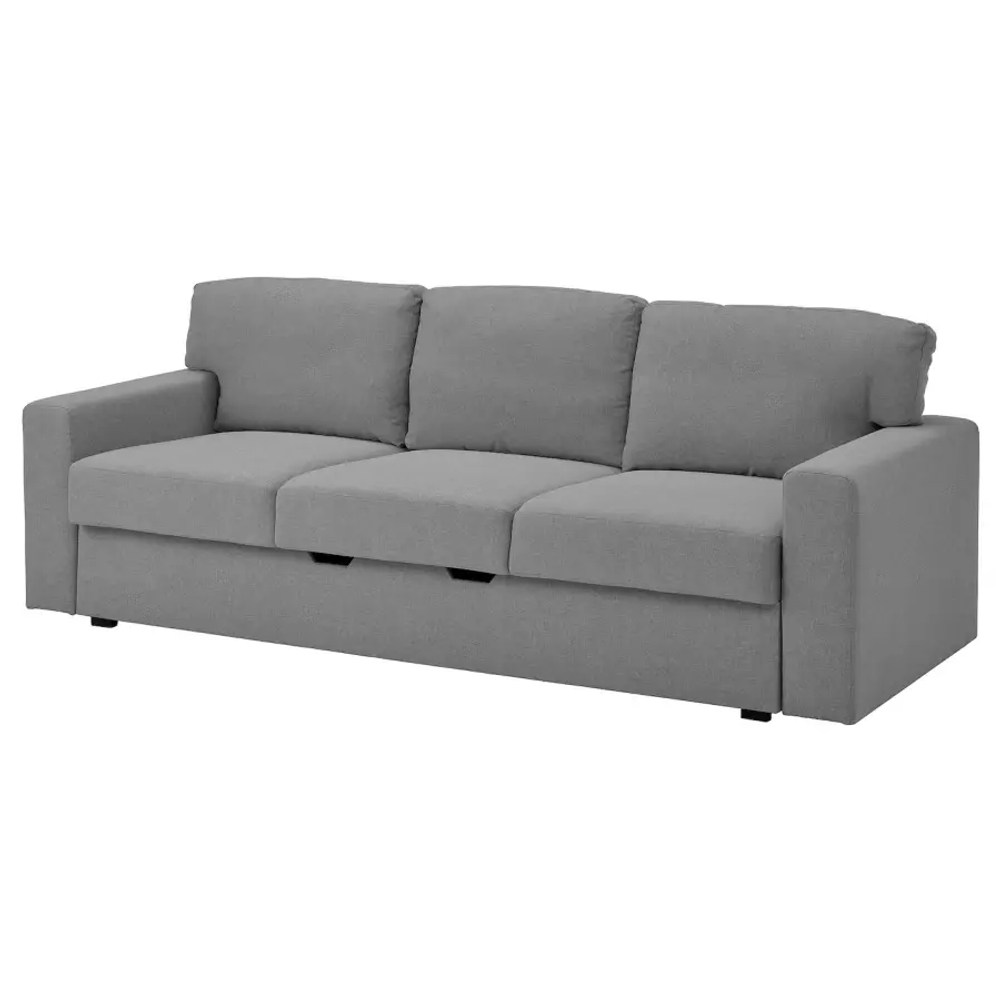 3-местный диван-кровать - IKEA BÅRSLÖV/BARSLOV/БЁРСЛОВ ИКЕА, 236х109х86 см, серый